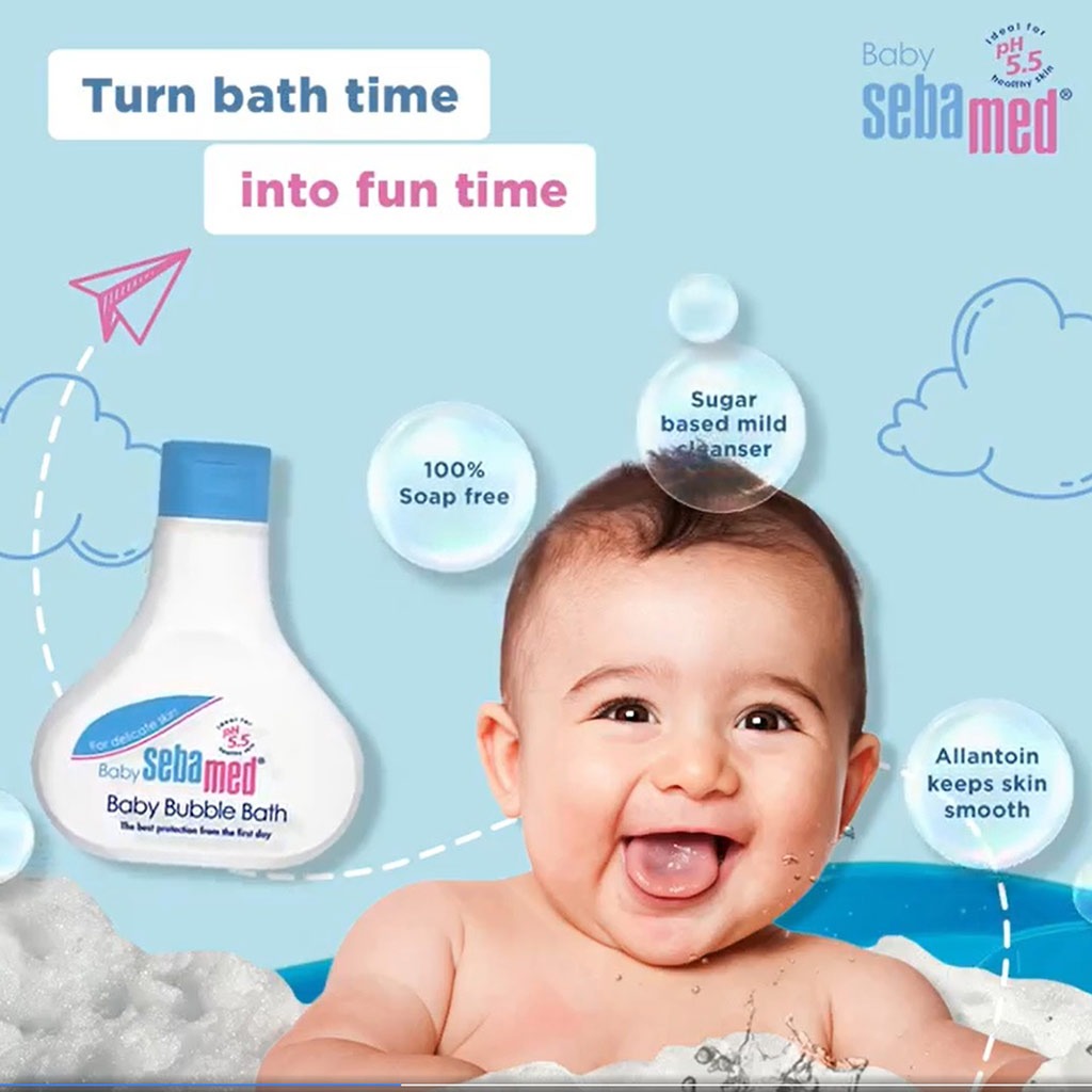 Sebamed Extra mild Baby Bubble Bath For Delicate Skin 200 mL 2's - Easy Pharmacy LLC