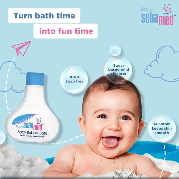 Sebamed Extra mild Baby Bubble Bath For Delicate Skin 200 mL 2's - Easy Pharmacy LLC