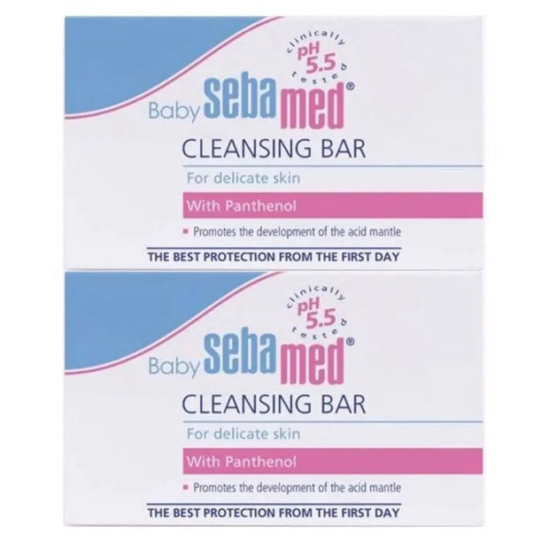 Sebamed Extra Mild Baby Cleansing Bar for Delicate Skin 100g, Pack of 2