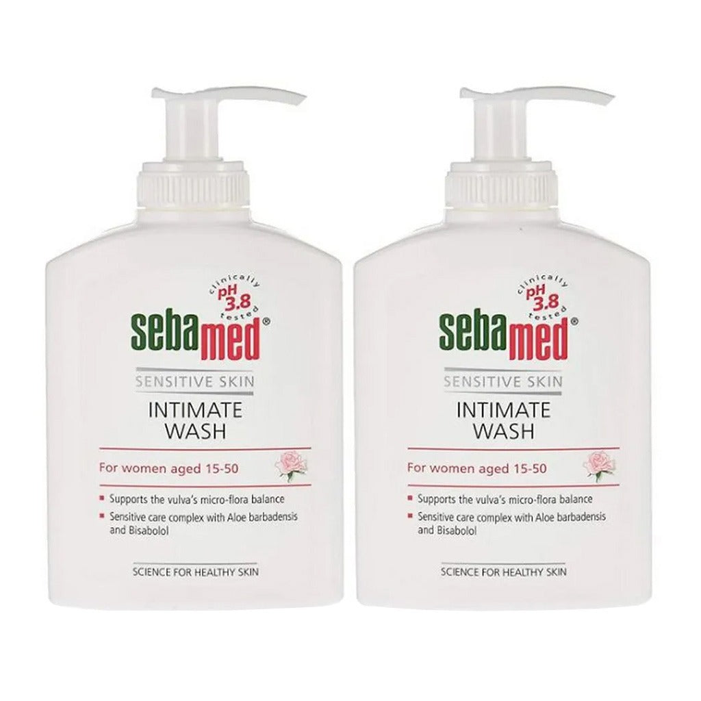 Sebamed Feminine Intimate Wash For sensitive skin PH 3.8 200 mL 2's - Easy Pharmacy LLC