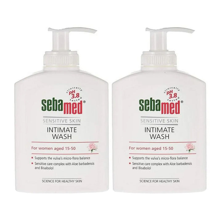Sebamed Feminine Intimate Wash For sensitive skin PH 3.8 200 mL 2's - Easy Pharmacy LLC