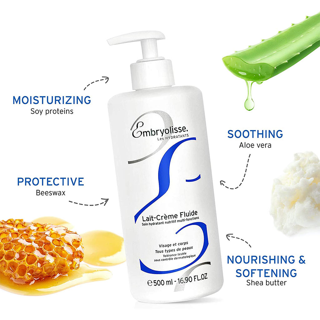 Embryolisse Lait-Creme Fluid Moisturizer For Face And Body 500 mL - Easy Pharmacy LLC