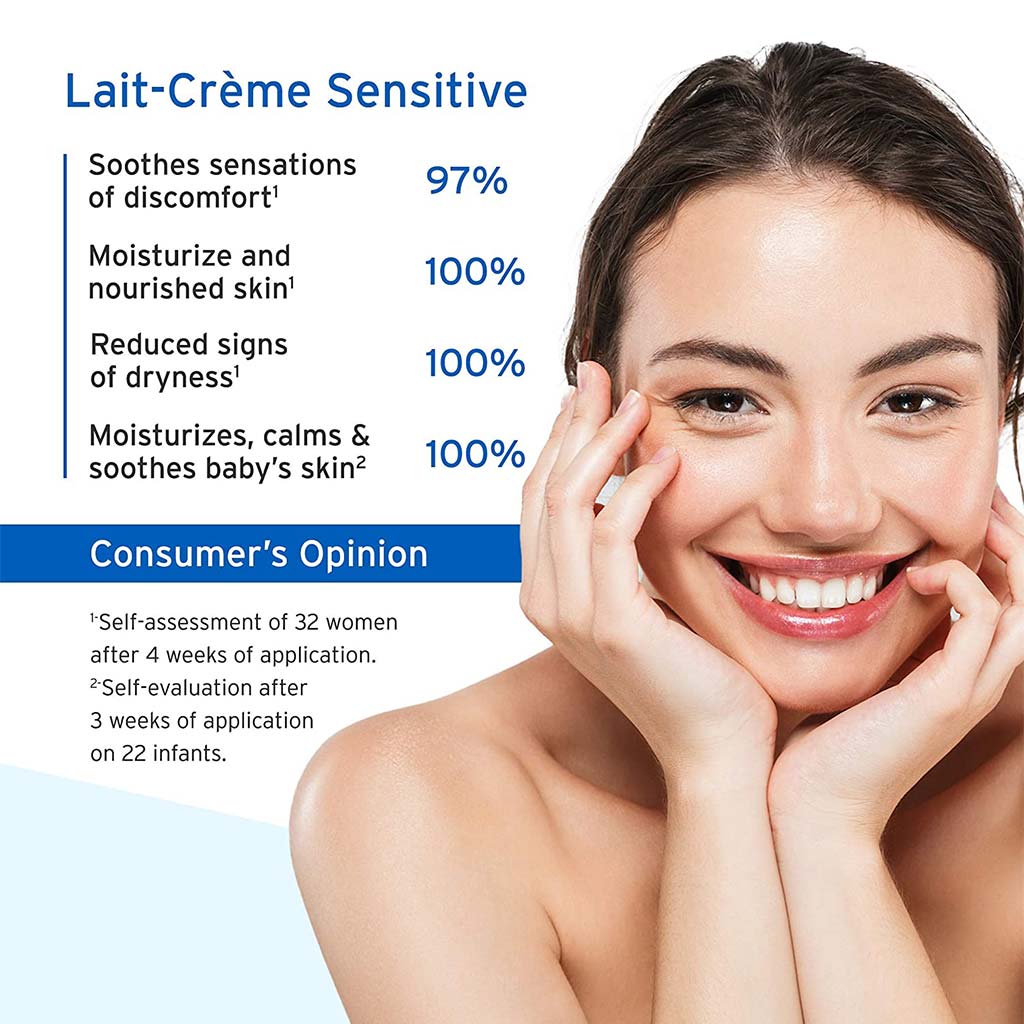 Embryolisse Lait-Creme Sensitive Fragrance Free Daily Moisturizer Cream For Face And Body 100 mL - Easy Pharmacy LLC