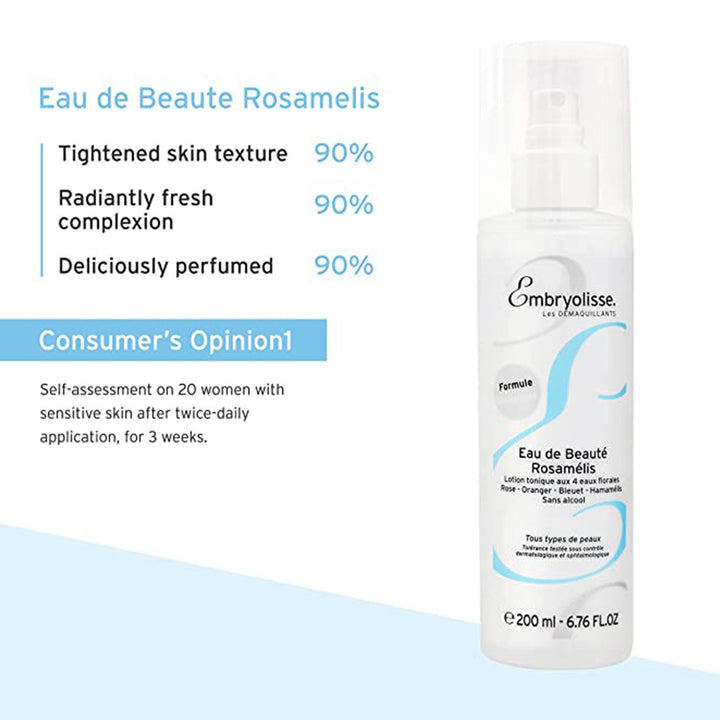 Embryolisse Eau De Beaute Alcohol Free Rosamelis Toner 200 mL - Easy Pharmacy LLC