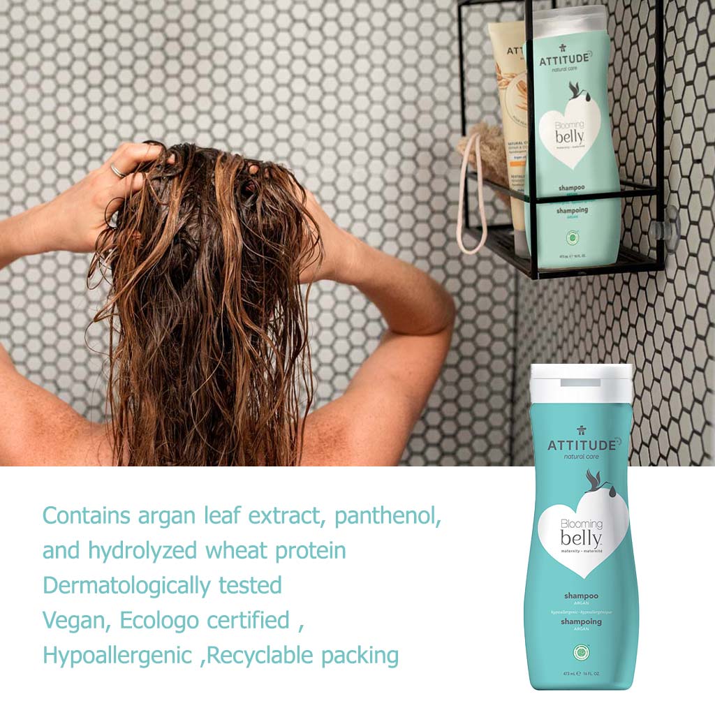Attitude Natural Care Blooming Belly Maternity Natural Shampoo With Argan 473ml - Easy Pharmacy LLC