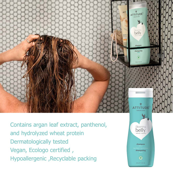 Attitude Natural Care Blooming Belly Maternity Natural Shampoo With Argan 473ml - Easy Pharmacy LLC