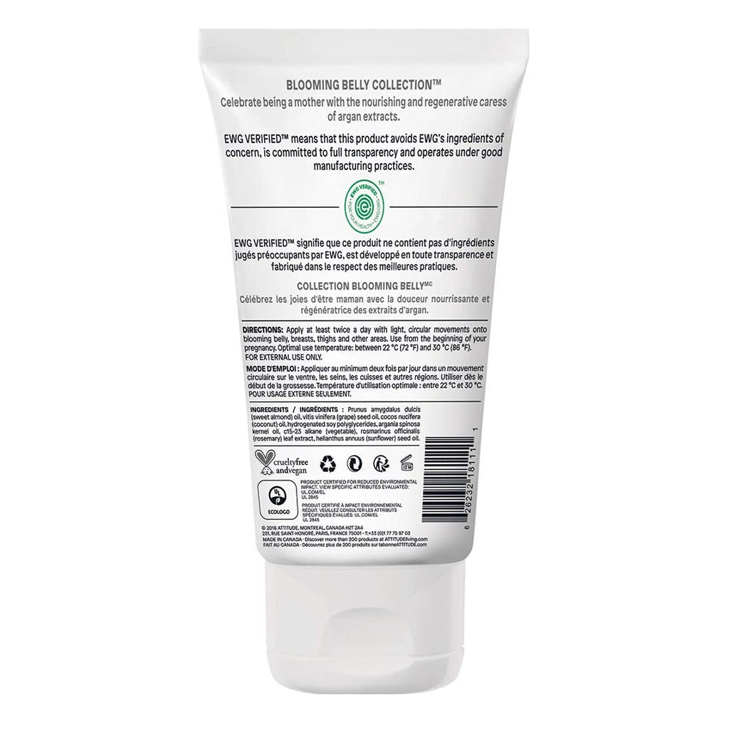 Attitude Blooming Belly Maternity Natural Stretch Oil With Almond And Argan 150ml - Easy Pharmacy LLC