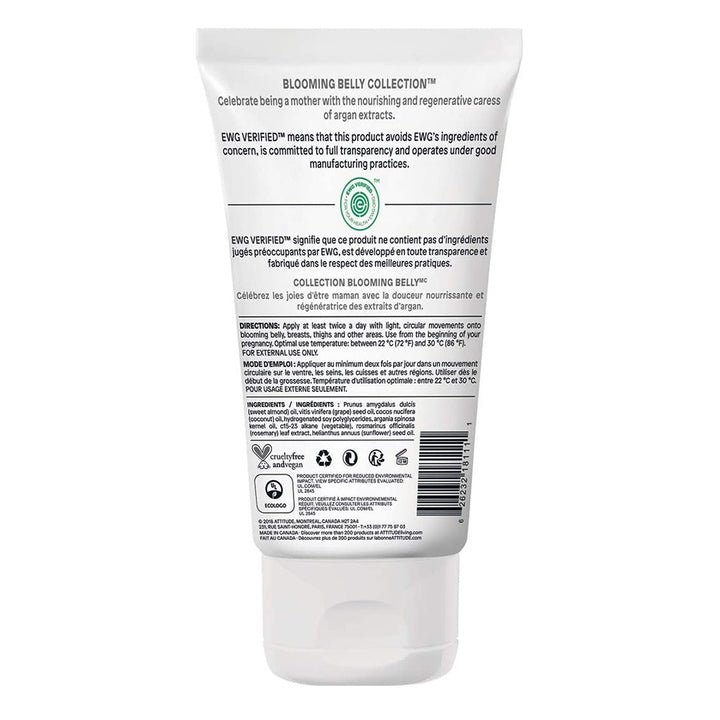 Attitude Blooming Belly Maternity Natural Stretch Oil With Almond And Argan 150ml - Easy Pharmacy LLC