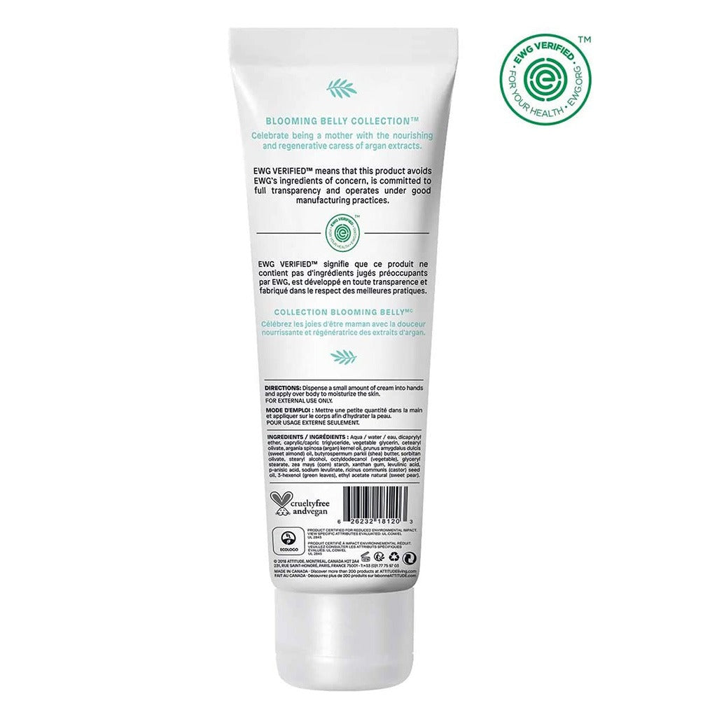 Attitude Blooming Belly Maternity Natural Nourishing Cream Argan 240ml - Easy Pharmacy LLC
