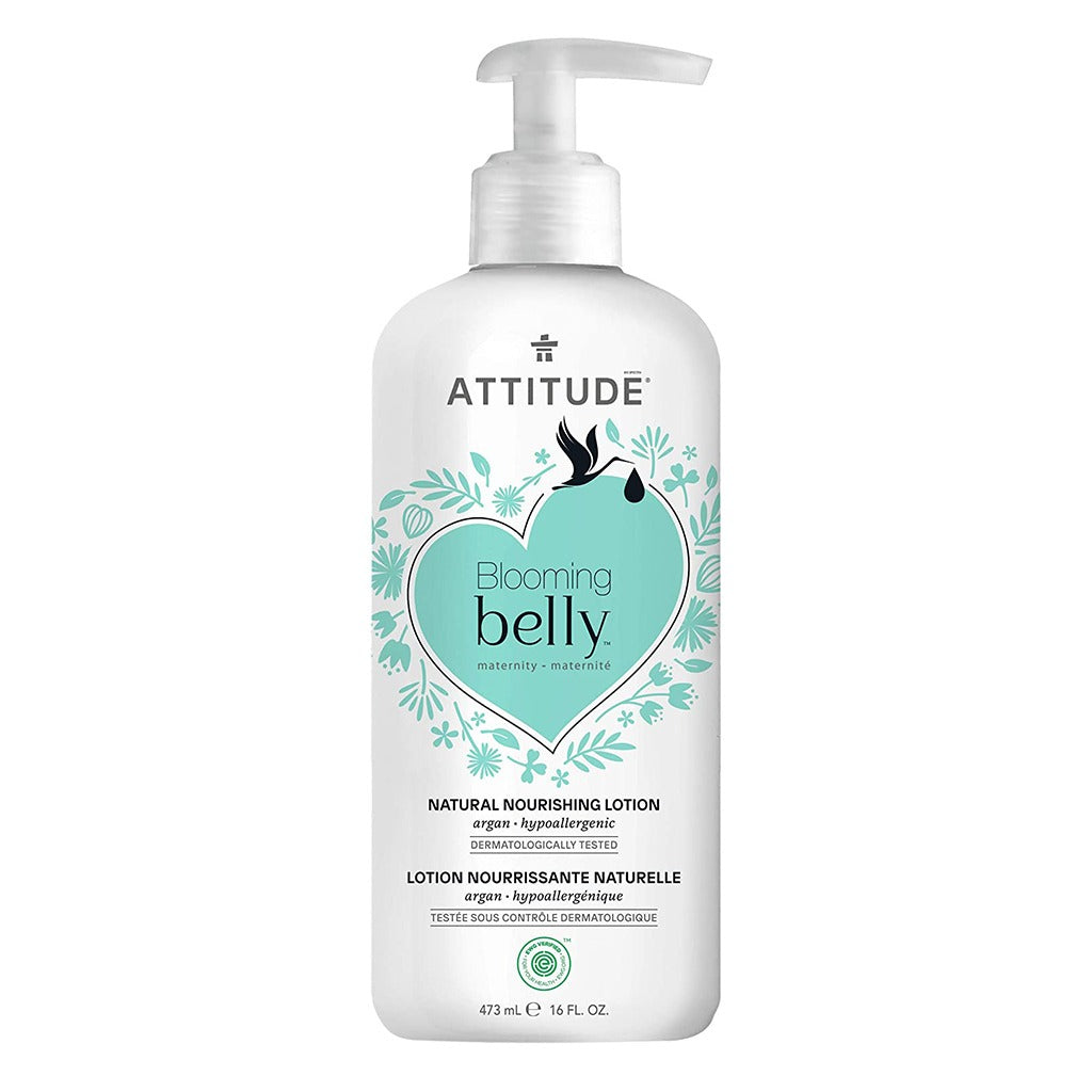 Attitude Blooming Belly Maternity Natural Nourishing Lotion Argan 473ml - Easy Pharmacy LLC