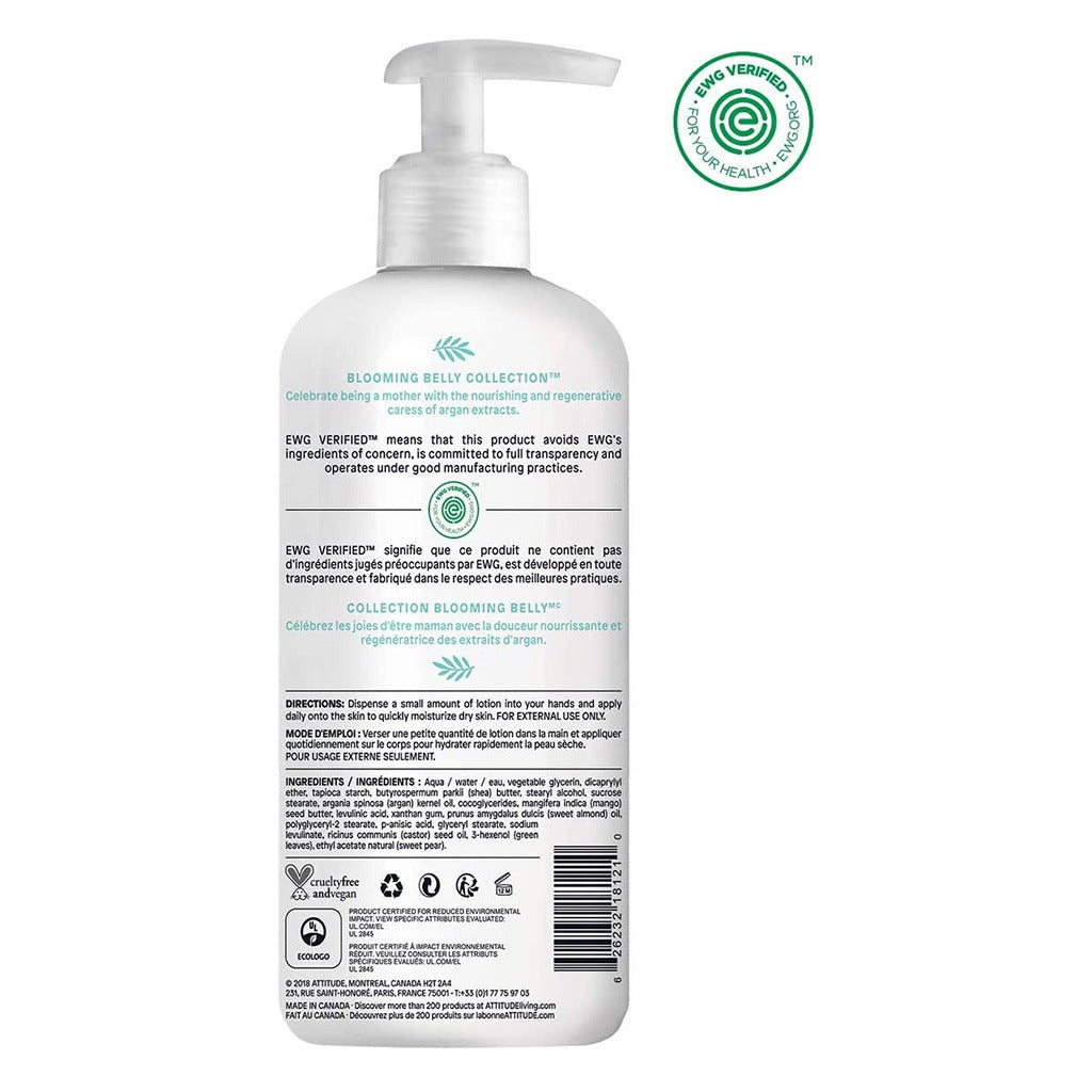 Attitude Blooming Belly Maternity Natural Nourishing Lotion Argan 473ml - Easy Pharmacy LLC