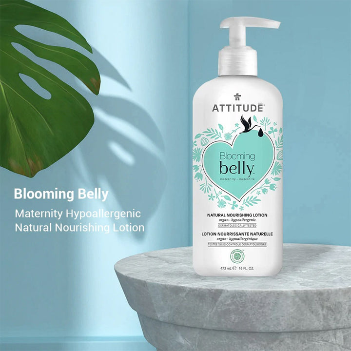 Attitude Blooming Belly Maternity Natural Nourishing Lotion Argan 473ml - Easy Pharmacy LLC