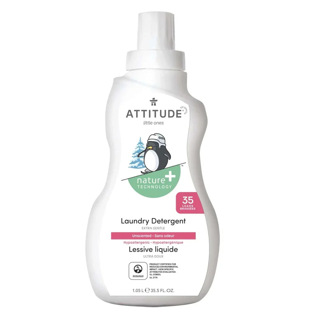 Attitude Little Ones Nature+ Technology 35 Loads Extra Gentle Unscented baby’s Laundry Detergent 1050ml - Easy Pharmacy LLC