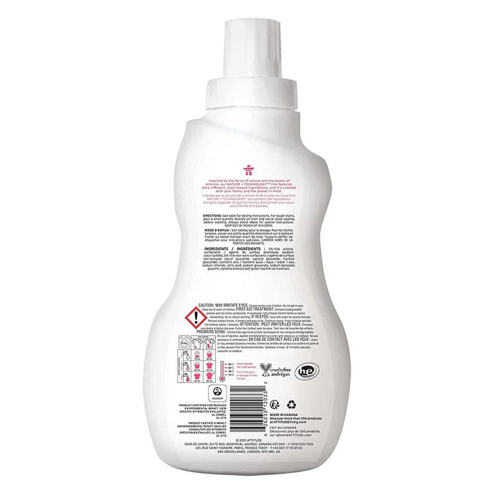 Attitude Little Ones Nature+ Technology 35 Loads Extra Gentle Unscented baby’s Laundry Detergent 1050ml - Easy Pharmacy LLC