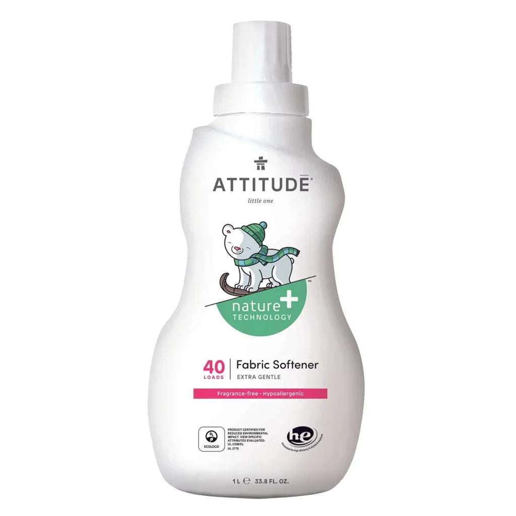 Attitude Little Ones Nature+ Technology 40 Loads Extra Gentle Fragrance Free Fabric Softener For Babies 1000ml - Easy Pharmacy LLC