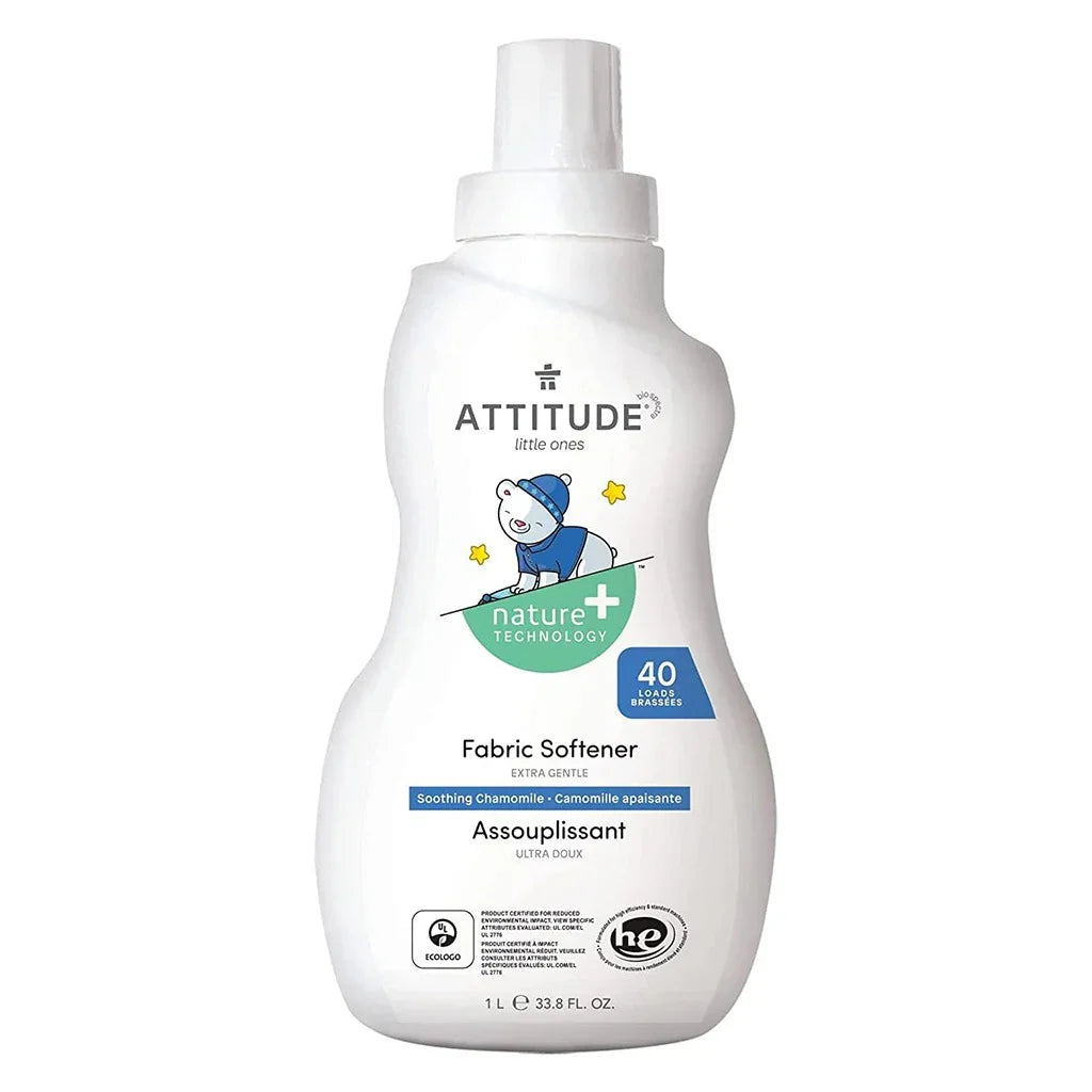 Attitude Little Ones Nature+ Technology 40 Loads Extra Gentle Fabric Softener With Soothing Chamomile For Babies 1000ml - Easy Pharmacy LLC