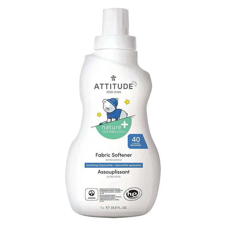 Attitude Little Ones Nature+ Technology 40 Loads Extra Gentle Fabric Softener With Soothing Chamomile For Babies 1000ml - Easy Pharmacy LLC