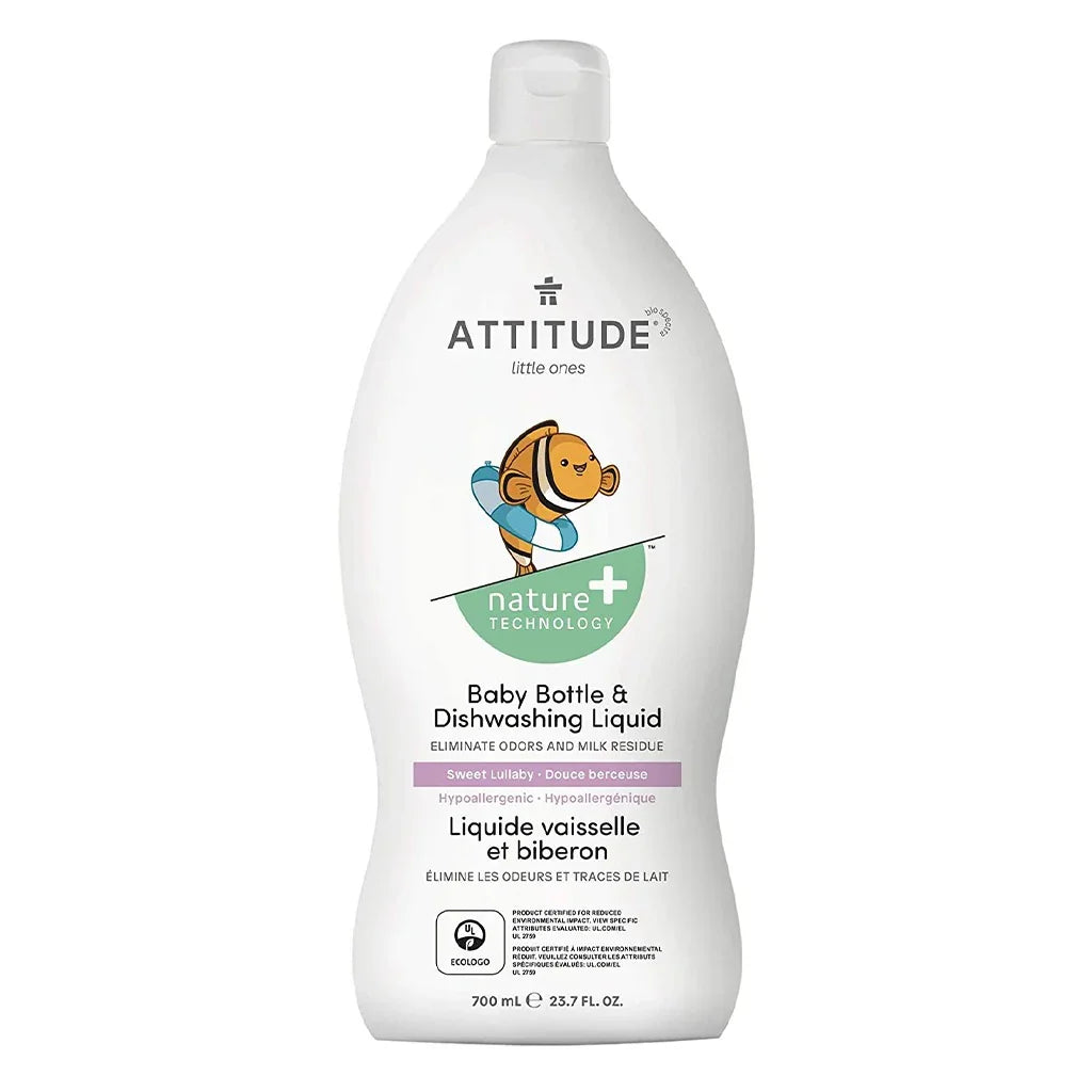 Attitude Little Ones Nature+ Technology Baby Bottle And Dishwashing Liquid Sweet Lullaby 700ml - Easy Pharmacy LLC