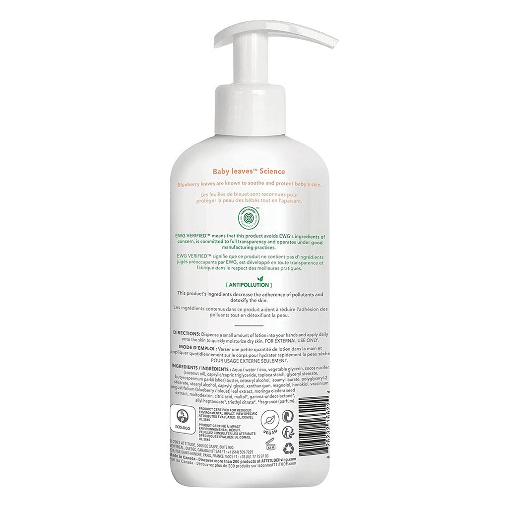 Attitude Natural Care Baby Leaves Science Body Lotion Pear Nectar For Babies 473ml - Easy Pharmacy LLC