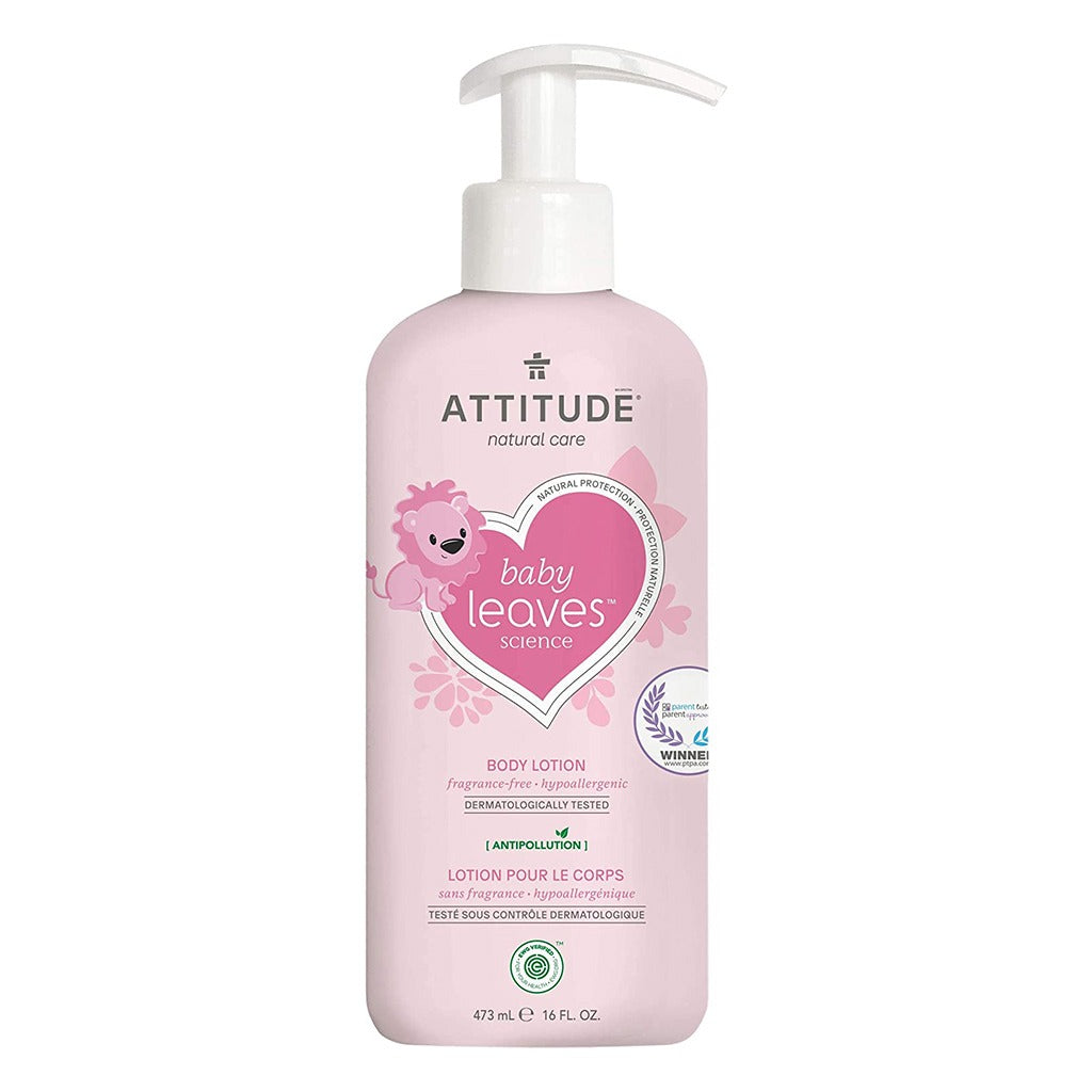 Attitude Natural Care Baby Leaves Science Body Lotion Fragrance Free for Babies 473ml - Easy Pharmacy LLC
