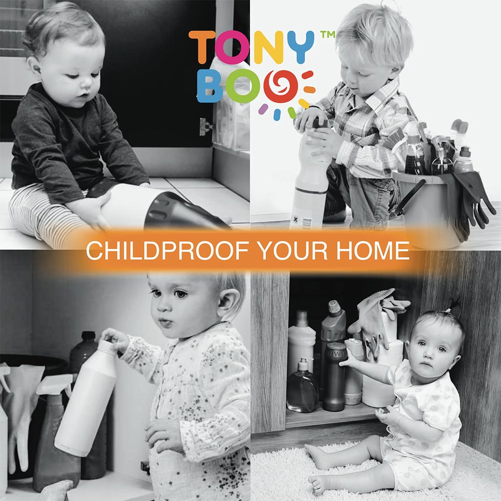 Tonyboo Multipurpose Double Action Child Safety Lock, Pack of 6's - Easy Pharmacy LLC