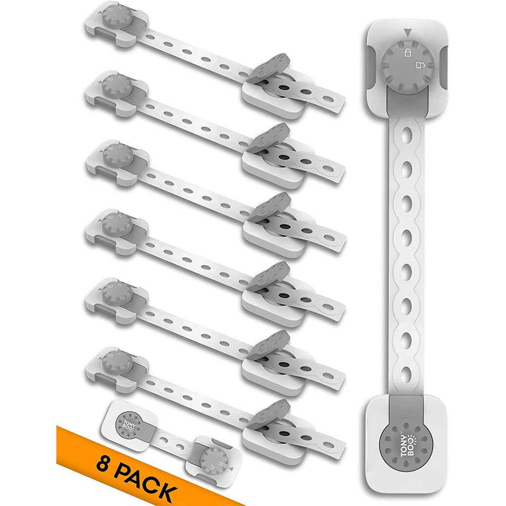 Tonyboo Multipurpose Double Action Child Safety Lock, Pack of 8's - Easy Pharmacy LLC