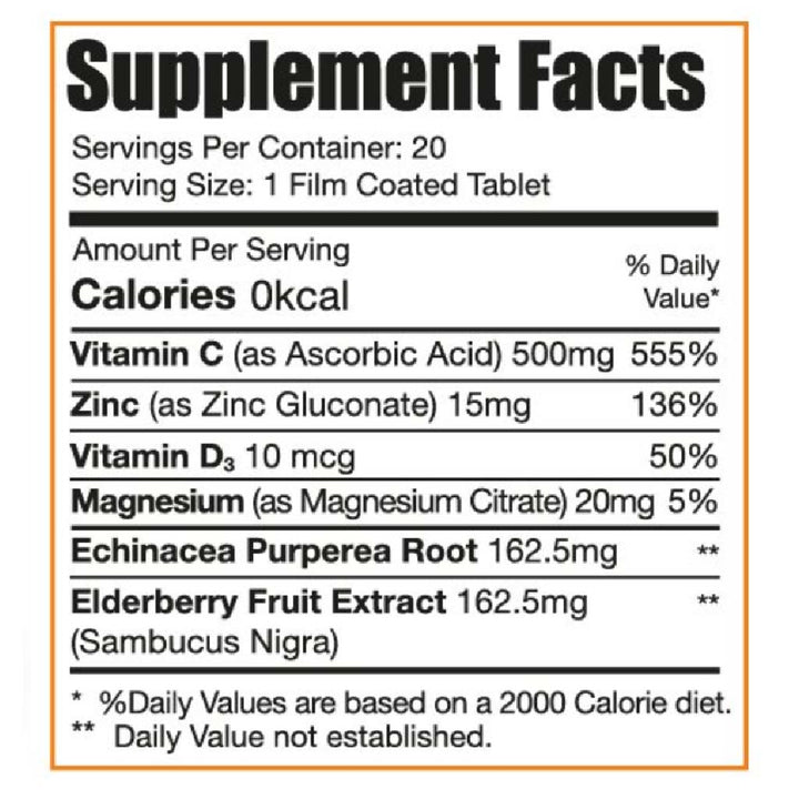 Eva Pharma Limitless C-Zinc Plus Tablets For Healthy Immune System, Pack of 20's - Easy Pharmacy LLC