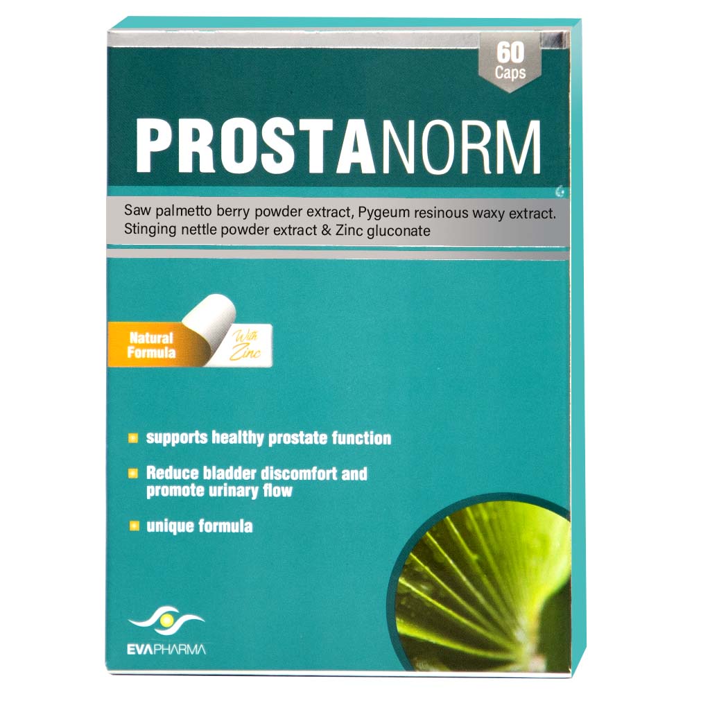 Eva Pharma Prostanorm Hard Gelatin Capsules for Prostate Health, Pack of 60's - Easy Pharmacy LLC
