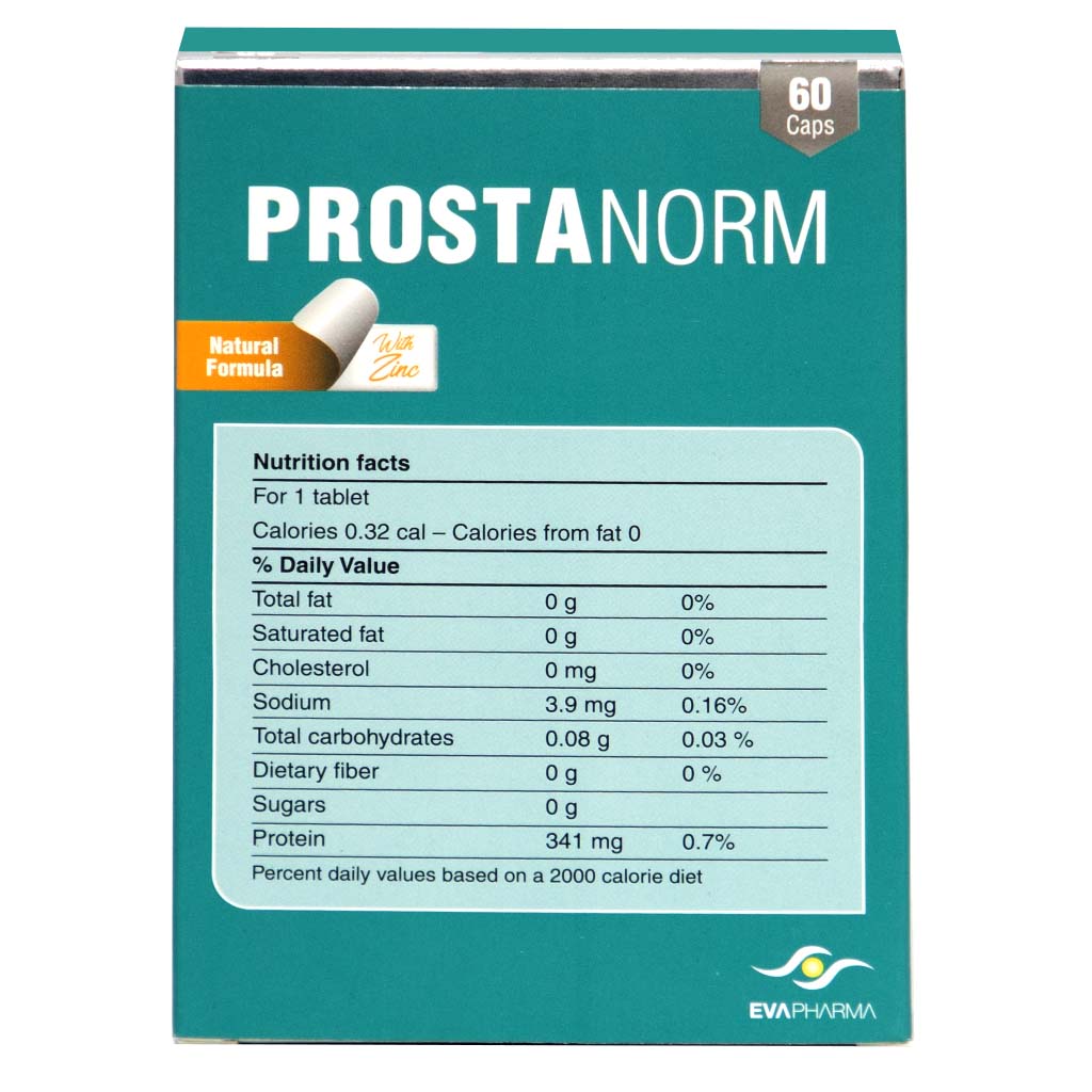 Eva Pharma Prostanorm Hard Gelatin Capsules for Prostate Health, Pack of 60's - Easy Pharmacy LLC