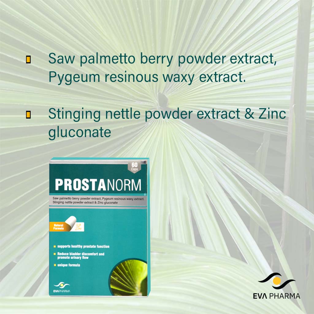 Eva Pharma Prostanorm Hard Gelatin Capsules for Prostate Health, Pack of 60's - Easy Pharmacy LLC