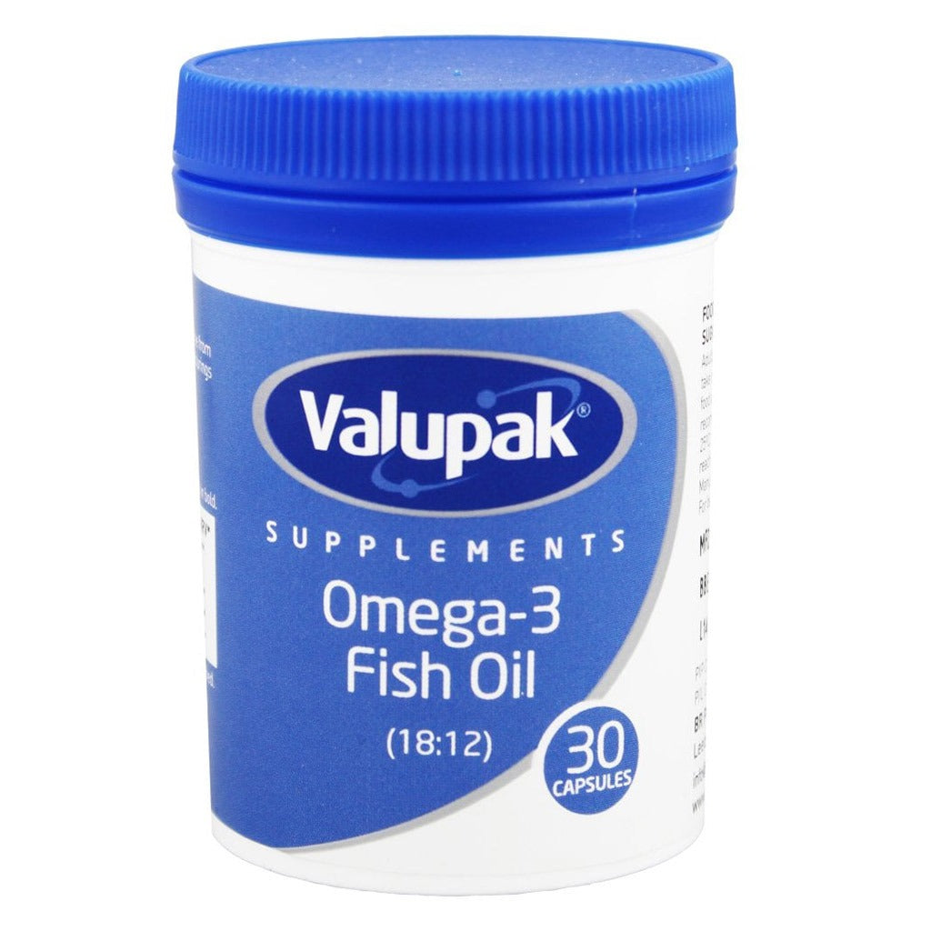 Valupak Omega 3 1000mg Fish Oil Supplement Softgels, Pack of 30's - Easy Pharmacy LLC