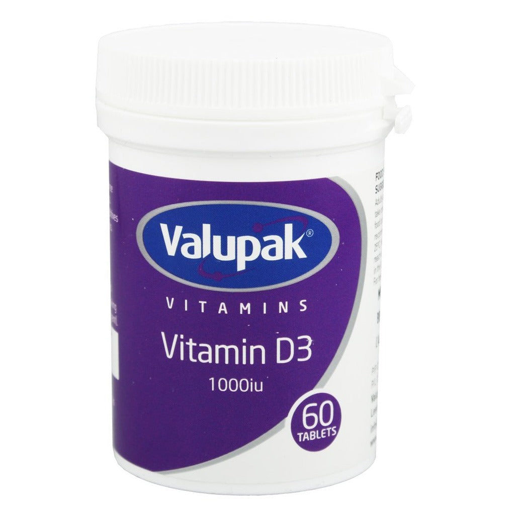 Valupak Vitamin D3 1000 IU Tablet For Immunity 60's - Easy Pharmacy LLC