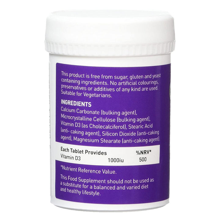 Valupak Vitamin D3 1000 IU Tablet For Immunity 60's - Easy Pharmacy LLC