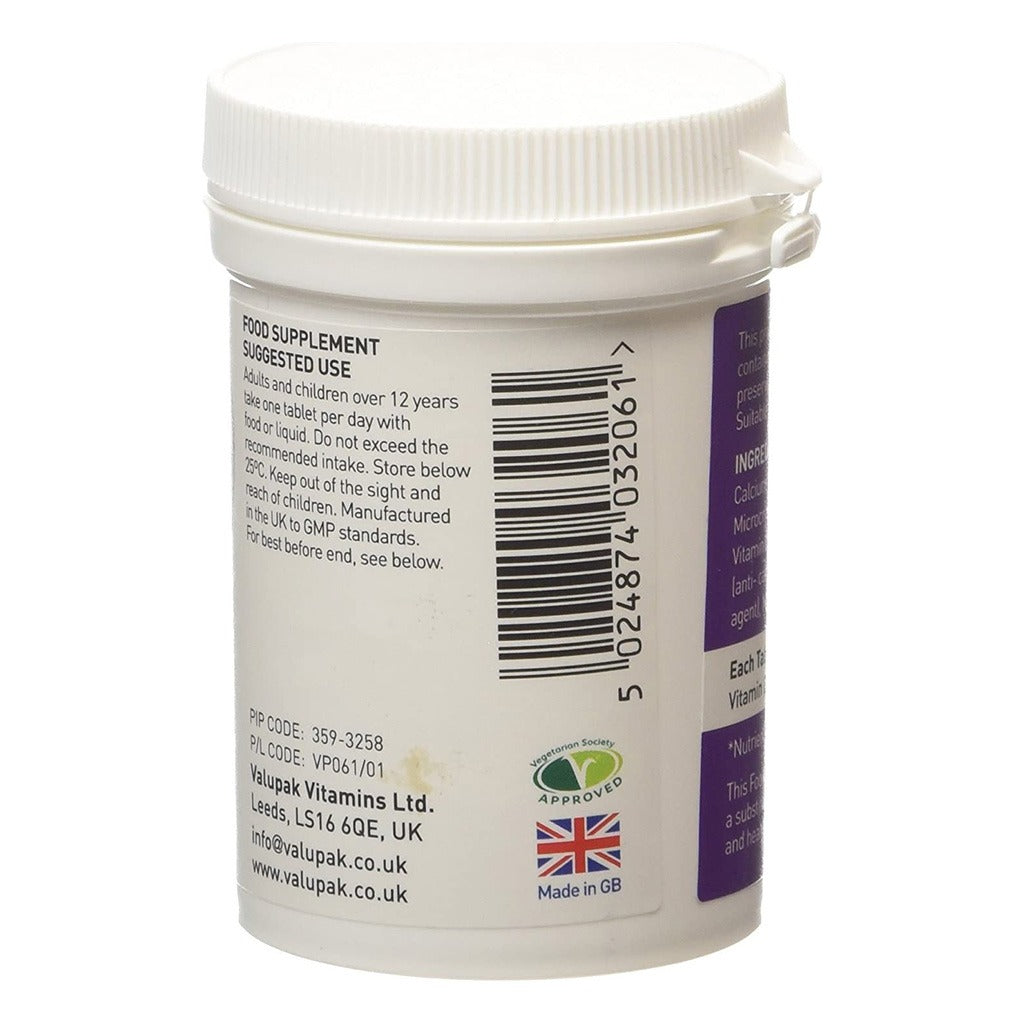 Valupak Vitamin D3 1000 IU Tablet For Immunity 60's - Easy Pharmacy LLC