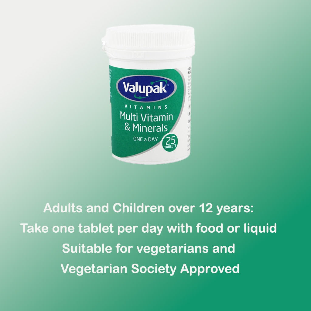 Valupak One A Day Multivitamin Supplement Tablets With Iron, Pack of 25's - Easy Pharmacy LLC