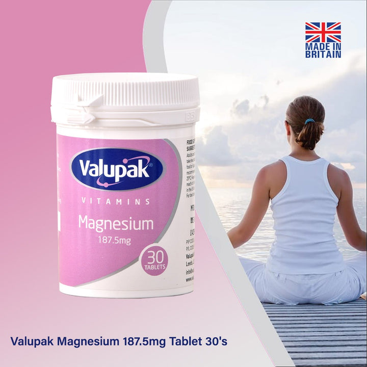 Valupak Magnesium 187.5mg Tablet 30's - Easy Pharmacy LLC
