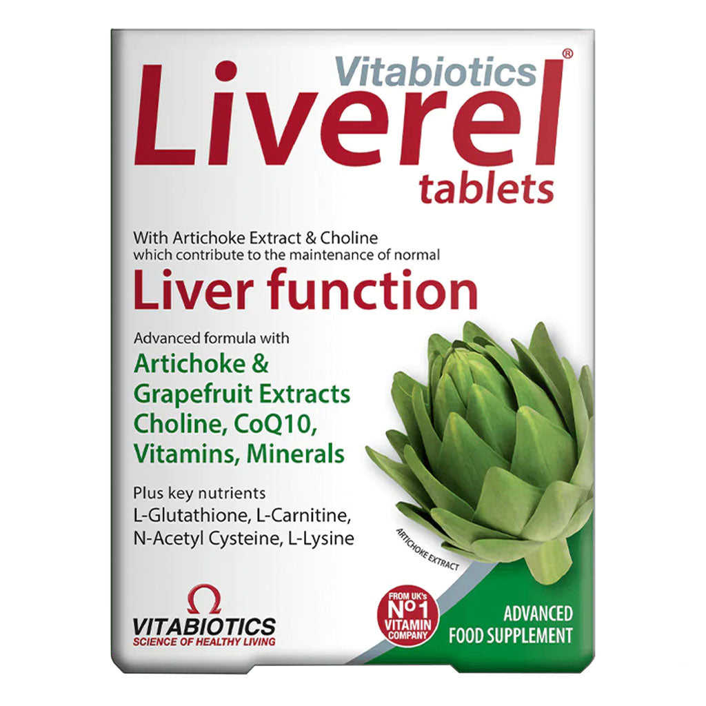 Vitabiotics Liverel Tablets With Vitamins, Minerals & Choline For Healthy Liver Function, Pack of 60's - Easy Pharmacy LLC
