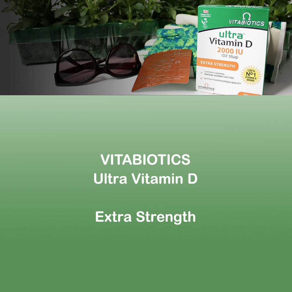 Vitabiotics Ultra Vitamin D3 2000IU Extra Strength Tablets For Healthy Immune System, Pack of 96's - Easy Pharmacy LLC