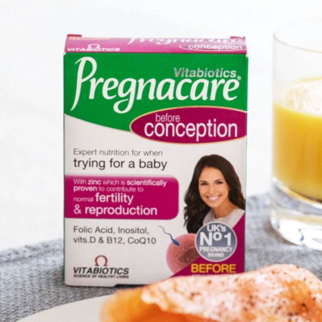 Vitabiotics Pregnacare Before Conception Prenatal Tablets With Folic Acid For Normal Fertility And Reproduction, Pack of 30's - Easy Pharmacy LLC