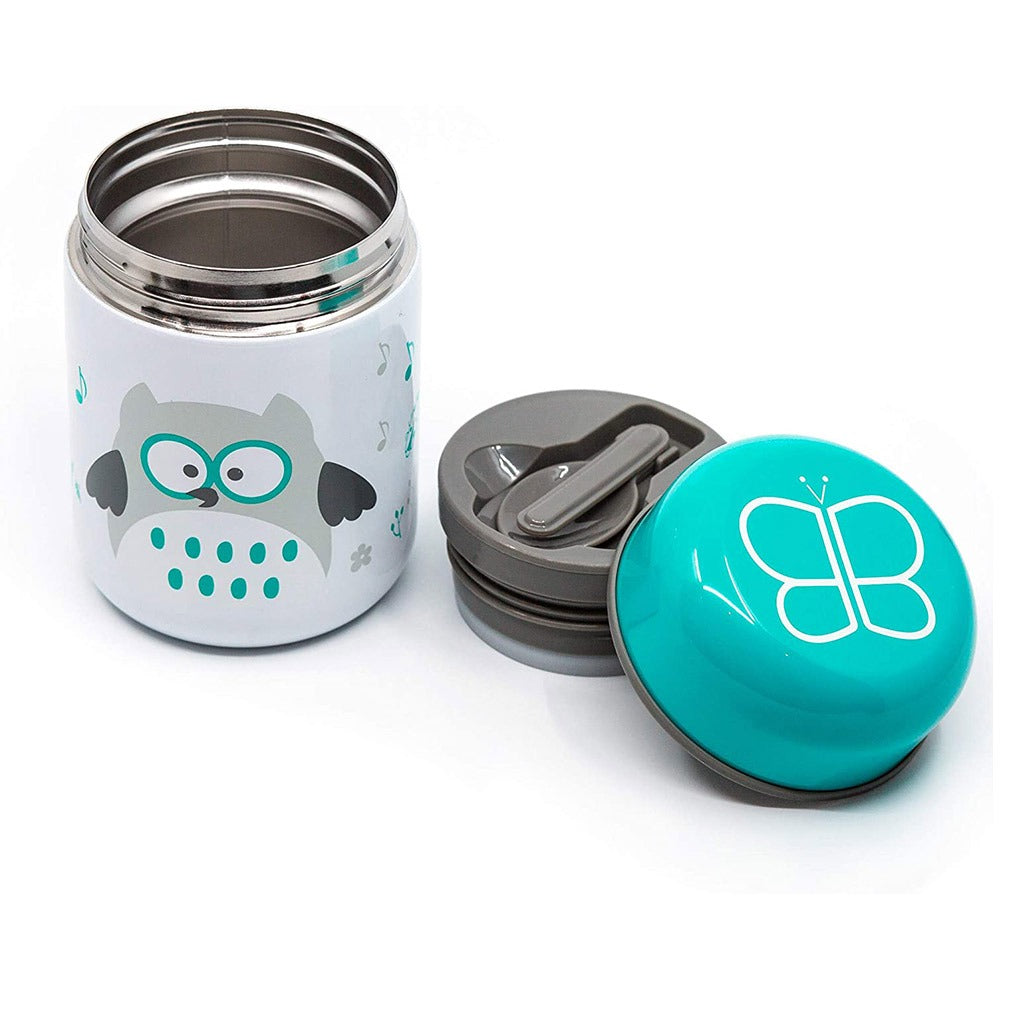 Bbluv Food Thermal Food Container With Spoon And Bowl Aqua Blue For Babies - Easy Pharmacy LLC