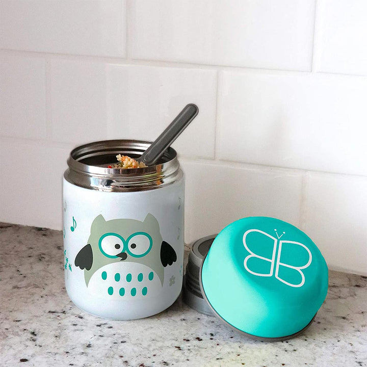 Bbluv Food Thermal Food Container With Spoon And Bowl Aqua Blue For Babies - Easy Pharmacy LLC