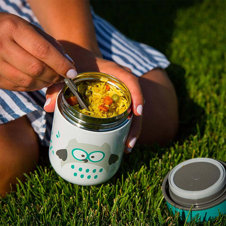 Bbluv Food Thermal Food Container With Spoon And Bowl Aqua Blue For Babies - Easy Pharmacy LLC