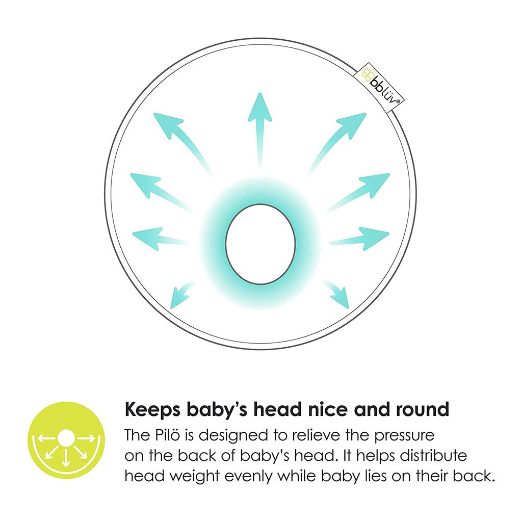 Bbluv Pilo Ergonomic Head Rest Ivory For Babies - Easy Pharmacy LLC