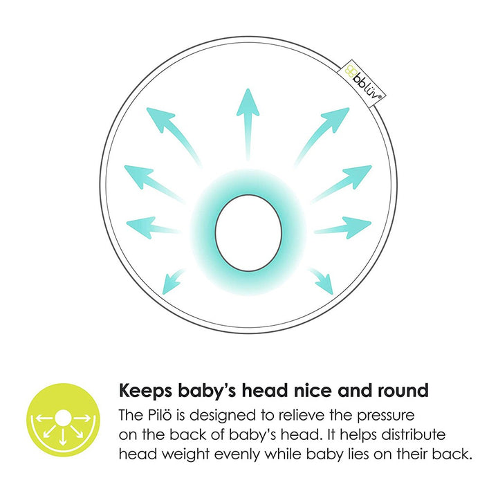 Bbluv Pilo Ergonomic Head Rest Ivory For Babies - Easy Pharmacy LLC
