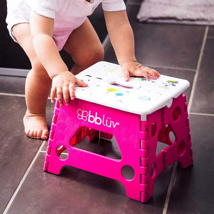 Bbluv Step Foldable Step Stool Pink For Babies - Easy Pharmacy LLC