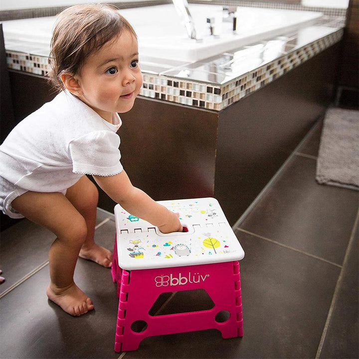 Bbluv Step Foldable Step Stool Pink For Babies - Easy Pharmacy LLC