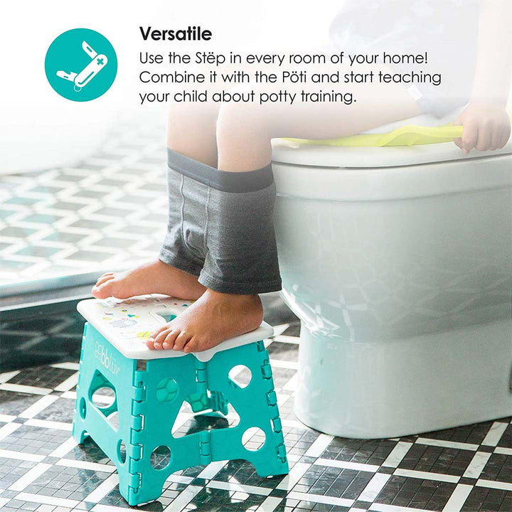 Bbluv Step Foldable Step Stool Aqua For Babies - Easy Pharmacy LLC