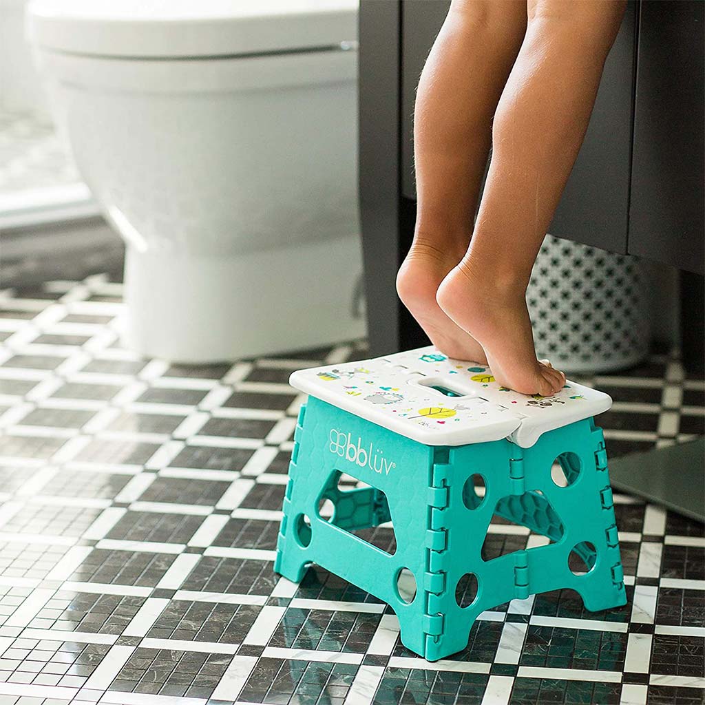 Bbluv Step Foldable Step Stool Aqua For Babies - Easy Pharmacy LLC
