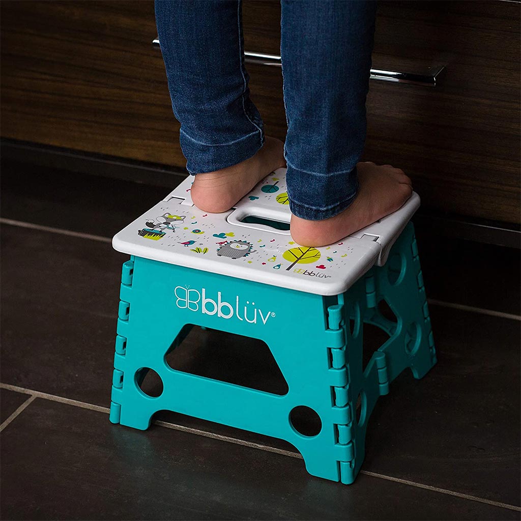 Bbluv Step Foldable Step Stool Aqua For Babies - Easy Pharmacy LLC