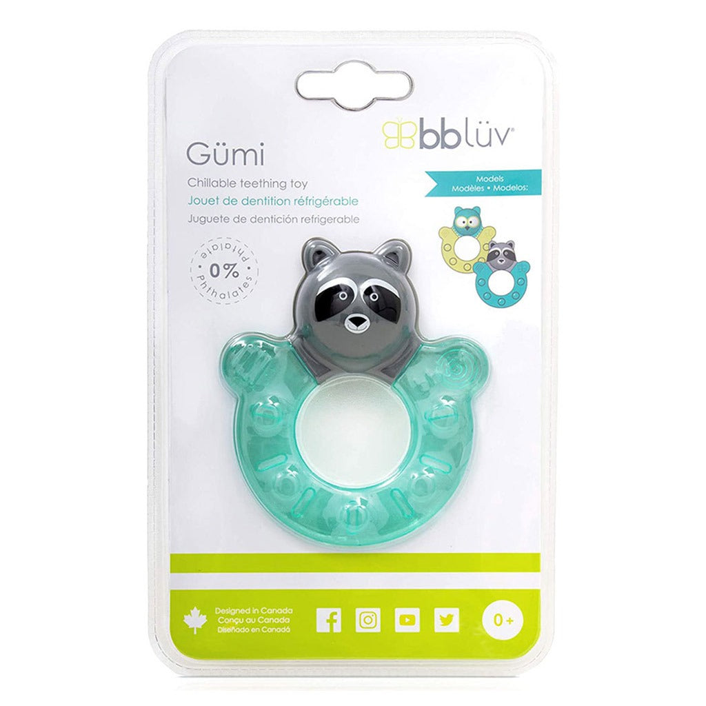 Bbluv Gumi Freezable Teething Toy Raccoon For Babies - Easy Pharmacy LLC
